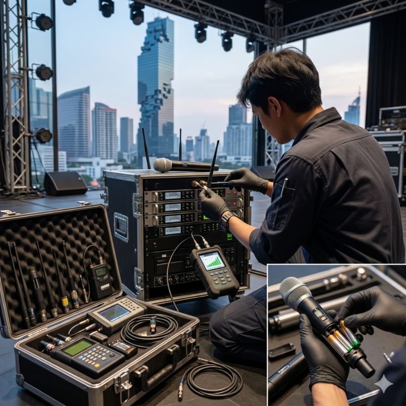 สัญญาณไมค์ลอยขาดหาย เกิดจากอะไร? แก้ยังไงก่อนงานจริง